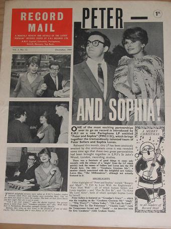 RECORD MAIL DECEMBER 1960 LOREN SELLERS FAITH ISSUE FOR SALE VINTAGE POP MUSIC PAPER PURE NOSTALGIA 