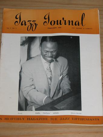 FEBRUARY 1950 JAZZ JOURNAL VOLUME 3 NUMBER 2 HINES FOR SALE VINTAGE MUSIC MAGAZINE PURE NOSTALGIA AR