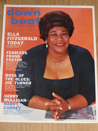FITZGERALD DOWN BEAT 1965 MAGAZINE NOVEMBER 18 FOR SALE VINTAGE JAZZ MUSIC PUBLICATION PURE NOSTALGI