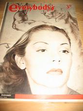 EVERYBODYS JAN 22 1949 CELIA DALE VINTAGE MAGAZINE FOR SALE CLASSIC IMAGES OF THE 20TH CENTURY PURE 
