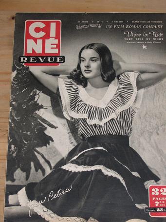 CINE REVUE MAG 5 MAY 1950 JEAN PETERS CUMMINGS VINTAGE MOVIE PUBLICATION FOR SALE CLASSIC IMAGES OF 