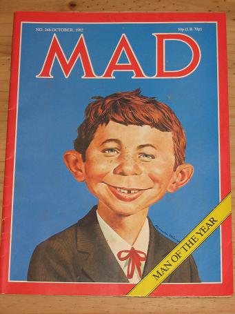ISSUE NUMBER 246 MAD MAGAZINE FOR SALE VINTAGE ALTERNATIVE HUMOUR PUBLICATION CLASSIC IMAGES OF THE 