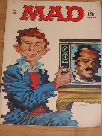 ISSUE NUMBER 138 MAD MAGAZINE FOR SALE VINTAGE ALTERNATIVE HUMOUR PUBLICATION CLASSIC IMAGES OF THE 