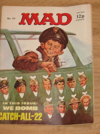 ISSUE NUMBER 111 MAD MAGAZINE FOR SALE VINTAGE ALTERNATIVE HUMOUR PUBLICATION CLASSIC IMAGES OF THE 