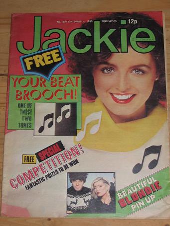 BLONDIE JACKIE MAG SEP 6 1980 NUMAN VINTAGE TEEN PUBLICATION FOR SALE CLASSIC IMAGES OF THE 20TH CEN