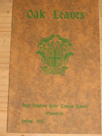 HIGH OAKHAM GIRLS SCHOOL MANSFIELD 1935 SPRING OAK LEAVES MAGAZINE VINTAGE PUBLICATION FOR SALE 