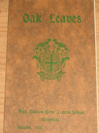 HIGH OAKHAM GIRLS SCHOOL MANSFIELD 1934 AUTUMN OAK LEAVES MAGAZINE VINTAGE PUBLICATION FOR SALE 