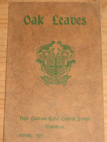HIGH OAKHAM GIRLS SCHOOL MANSFIELD 1933 SPRING OAK LEAVES MAGAZINE VINTAGE PUBLICATION FOR SALE 
