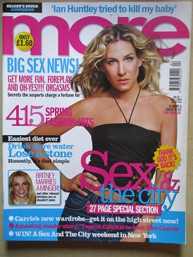 MORE magazine, January 21 - February 3 2004 issue for sale. Original British WOMEN’S publication fro