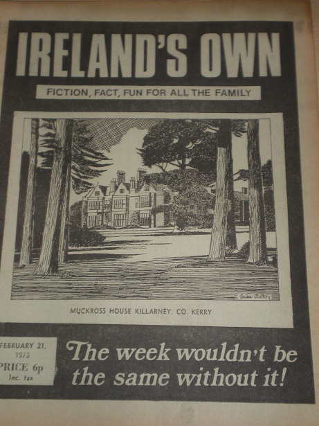 IRELANDS OWN magazine, February 21 1975 issue for sale. Original IRISH publication from Tilley, Ches