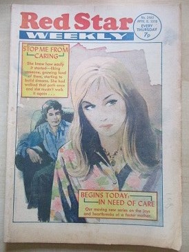 RED STAR WEEKLY magazine, April 8 1978 issue for sale. D. C. THOMPSON. Original British publication 