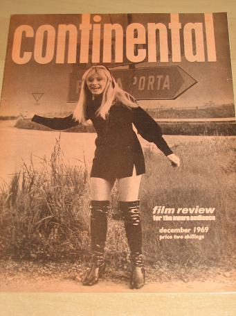 Josiane Tanzilli CONTINENTAL FILM REVIEW magazine Dec. 1969. Vintage ADULT FILM publication for sale