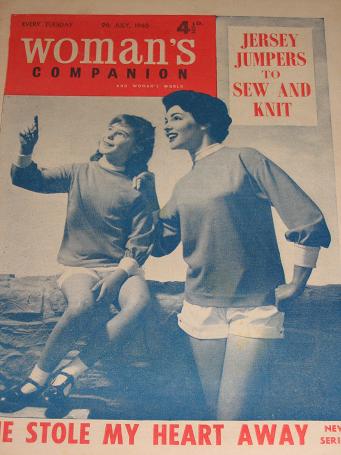 WOMANS COMPANION magazine, 9 July 1960 issue for sale. Vintage womens publication. Classic images of