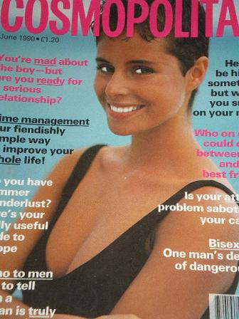 COSMOPOLITAN magazine, June 1990 issue for sale. Original UK publication from Tilley, Chesterfield, 