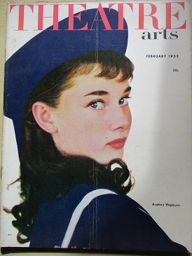 THEATRE ARTS magazine, February 1952 issue for sale. AUDREY HEPBURN. Original U.S. publication from 