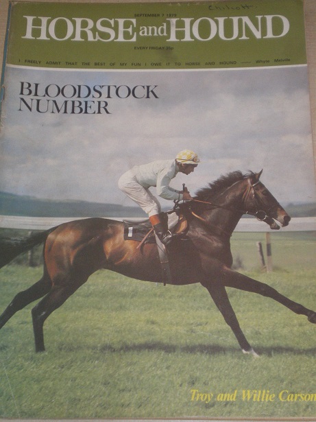HORSE AND HOUND magazine, September 7 1979 issue for sale. BLOODSTOCK NUMBER. Original publication f