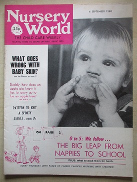 NURSERY WORLD magazine, 4 September 1980 issue for sale. THE CHILD CARE WEEKLY. Original British pub