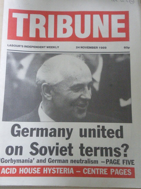 TRIBUNE magazine, 24 November 1989 issue for sale. Original BRITISH POLITICAL publication from Tille