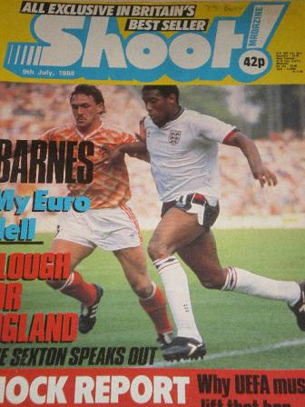SHOOT magazine, 9 July 1988 issue for sale. Original British FOOTBALL publication from Tilley, Chest