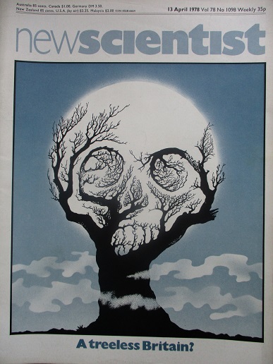 NEW SCIENTIST magazine, 13 April 1978 issue for sale. A TREELESS BRITAIN? JOHN STOREY. Original Brit