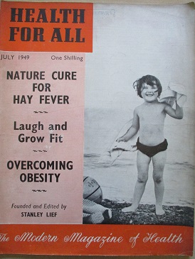 HEALTH FOR ALL magazine, July 1949 issue for sale. Original British publication from Tilley, Chester