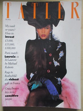 TATLER magazine, October 1987 issue for sale. RICHERD INGRAMS, JEFFREY BERNARD. Original British WOM