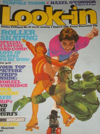 LOOK-IN magazine, 1 August 1981 issue for sale. ROLLER SKATING. Original gifts from Tilleys, Chester