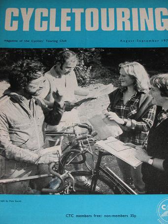 CYCLETOURING, the CTC GAZETTE, August - September 1979 issue for sale. Vintage CYCLING publication. 