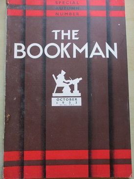 The BOOKMAN magazine, October 1933 AUTUMN SPECIAL NUMBER for sale. THOMAS DERRICK, JOHN BROPHY, STEP