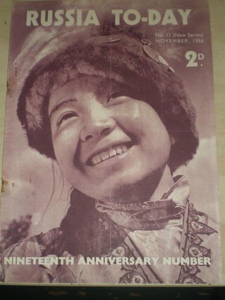 RUSSIA TODAY magazine, November 1936 issue for sale. Original BRITISH publication from Tilley, Chest