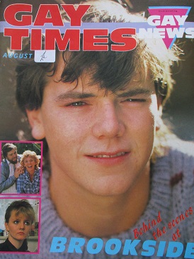 GAY TIMES magazine, August 1985 issue for sale. Original British publication from Tilley, Chesterfie