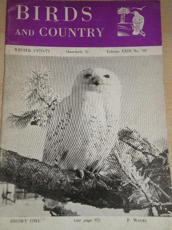 BIRDS AND COUNTRY MAGAZINE , Winter 1970 / 1971 issue for sale. Original British publication from Ti