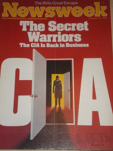 NEWSWEEK magazine, October 10 1983 issue for sale. CIA. Original US publication from Tilley, Chester