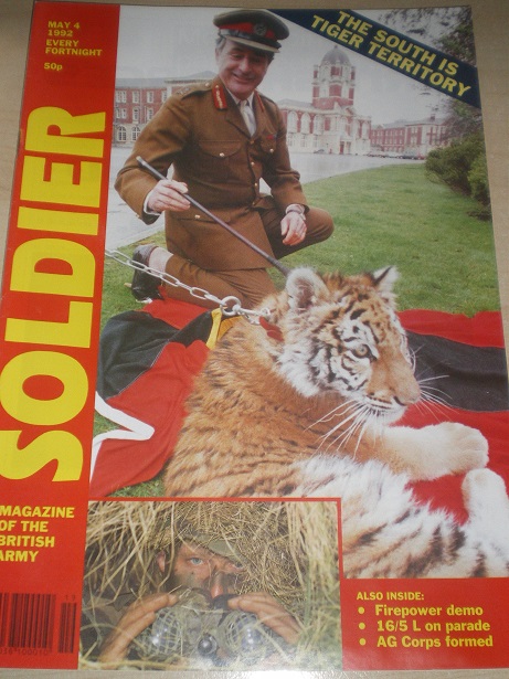SOLDIER magazine, May 4 1992 issue for sale. Original British publication from Tilley, Chesterfield,