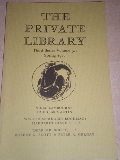 THE PRIVATE LIBRARY, Spring 1982 issue for sale.  Original BRITISH publication from Tilley, Chesterf