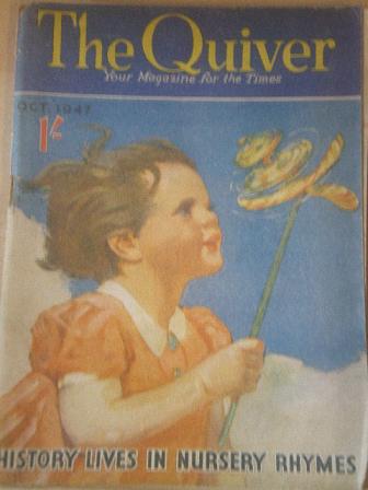 The QUIVER magazine, October 1947 issue for sale. Original British publication from Tilley, Chesterf