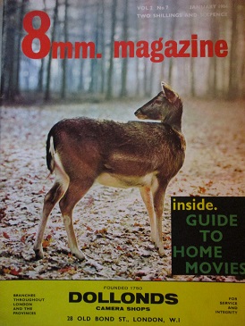 8MM MAGAZINE, January 1964 issue for sale. HOME MOVIES, CINE FILMS, MOTION PICTURES. Original Britis
