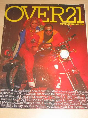 OVER 21 magazine, November 1977 issue for sale. Vintage WOMENS FASHION, BEAUTY, FICTION publication.