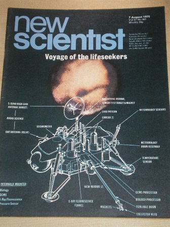 NEW SCIENTIST magazine, 7 August 1975 issue for sale. Original British publication from Tilley, Ches