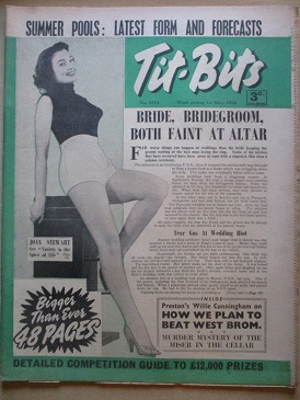 TIT-BITS magazine, 1 May 1954 issue for sale. JOAN STEWART, RONALD MOYES. Original British publicati