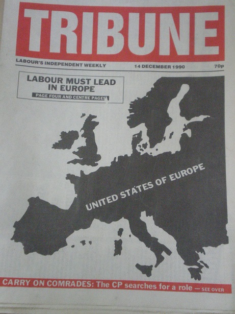 TRIBUNE magazine, 14 December 1990 issue for sale. UNITED STATES OF EUROPE. Original BRITISH POLITIC
