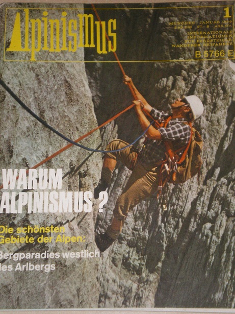 ALPINISMUS magazine, January 1969 issue for sale. INTERNATIONAL INFORMATION FOR MOUNTAINEERS, TRAVEL