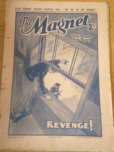 THE MAGNET story paper, October 15 1938 issue for sale. BILLY BUNTER, CHARLES HAMILTON, FRANK RICHAR