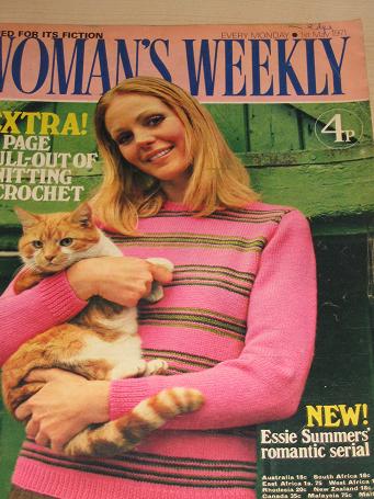 WOMANS WEEKLY magazine, 1 May 1971 issue for sale. KNITTING, FICTION, COOKERY, FASHION, HOME. Vintag