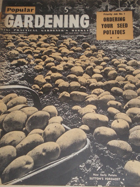 POPULAR GARDENING magazine, Jan 3 1959 issue for sale. Original BRITISH publication from Tilley, Che
