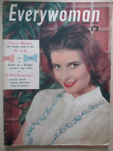 EVERYWOMAN magazine, April 1955 issue for sale. LAURA CLANDON. Original British publication from Til