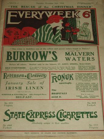 EVERYWEEK magazine, December 26 1918 issue for sale. DAVID WILSON, MAXWELL FOSTER, LAWSON WOOD. Orig