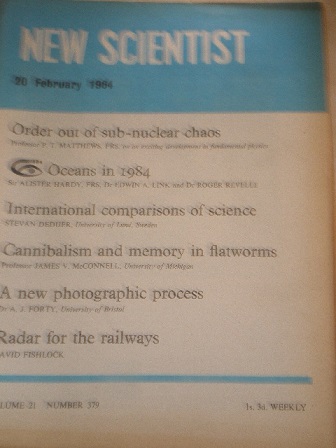 NEW SCIENTIST magazine, 20 February 1964 issue for sale. Original British publication from Tilley, C