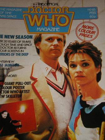 DOCTOR WHO magazine, February 1984 issue for sale. Original gifts from Tilleys, Chesterfield, Derbys
