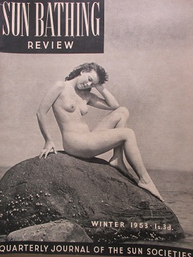SUN BATHING REVIEW, Winter 1953 issue for sale. Original British publication from Tilley, Chesterfie